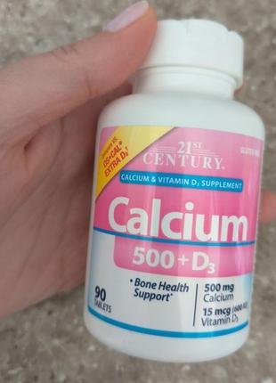 21st century кальций 500 с витамином d3 90 таблеток