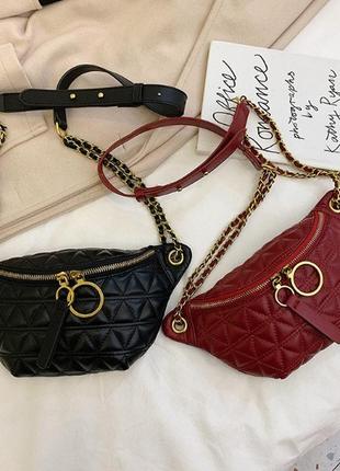 Качественная женская сумочка бананка