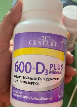 21st century 600+d3 с микроэлементами 120 таблеток