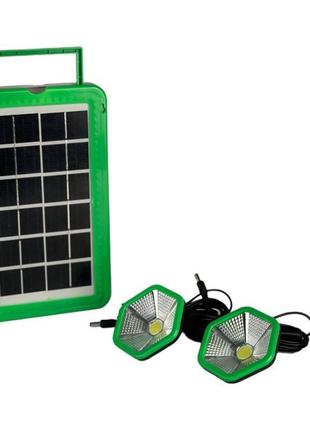 Зарядна станція-ліхтар, 2400 mah, сонячна панель