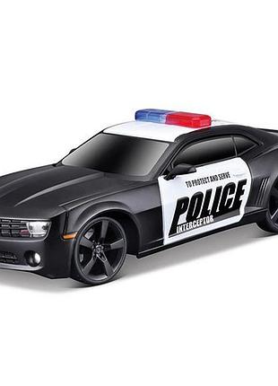 Автомодель maisto chevrolet camaro ss rs police зі світлом та звуками 1:24 (81236 black)