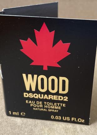 Dsquared2 wood pour homme edt 1ml1 фото