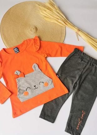 Комплект для девочки оранж 1760, размер 74