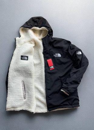 Двухсторонняя курточка стили the north face