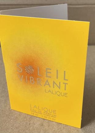 Lalique soleil vibrant edp 1,8ml1 фото