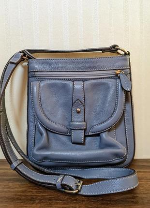 Сумка кроссбоди clarks, мессенджер, планшет, натуральная кожа, оригинал
