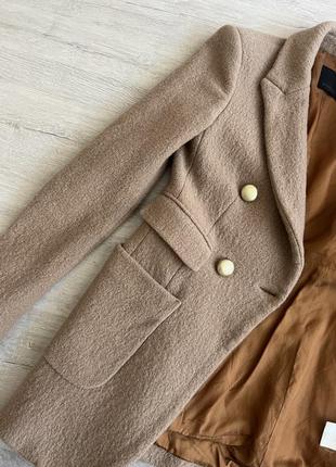 Шерстяное пальто pinko пиджак