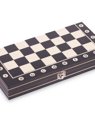 Шахи-настільна гра дерев'яні w8014 (р-р дошки 34см x 34см)3 фото