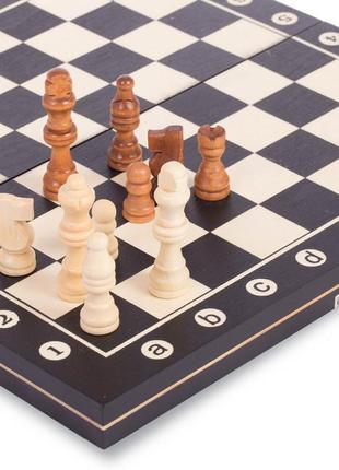 Шахи-настільна гра дерев'яні w8014 (р-р дошки 34см x 34см)2 фото