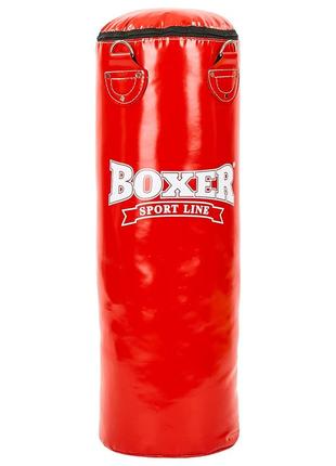 Мішок боксерський циліндр пвх h-80см boxer класик 1003-04 (наповнювач-дрантя х-б, d-28см, вага 19кг, кольори в