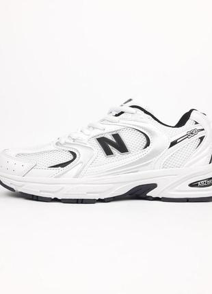 New balance 530  білі з чорним