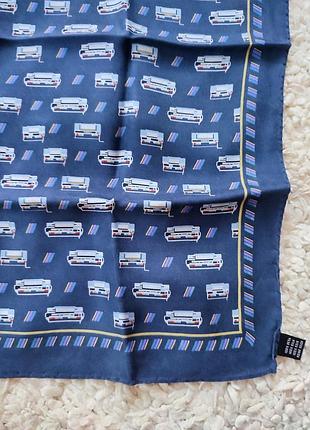 Шелковый мужской платочек, 100% шелк шов роуль