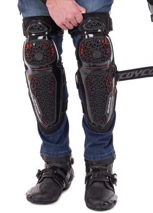 Комплект захисту scoyco k30h30 (коліно, гомілка, передпліччя, лікоть) чорний5 фото