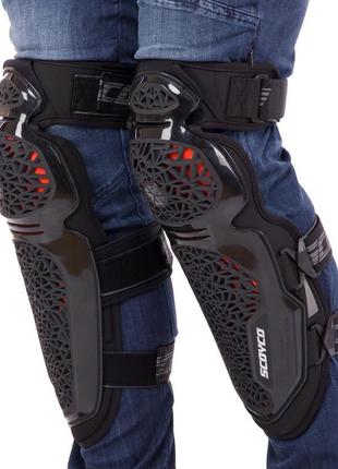 Комплект захисту scoyco k30h30 (коліно, гомілка, передпліччя, лікоть) чорний4 фото