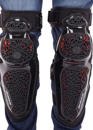 Комплект захисту scoyco k30h30 (коліно, гомілка, передпліччя, лікоть) чорний7 фото