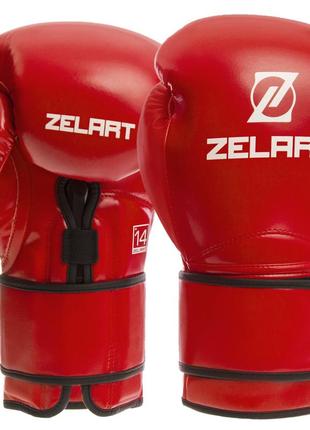 Перчатки боксерские zelart bo-1391 10-14 унций цвета в ассортименте