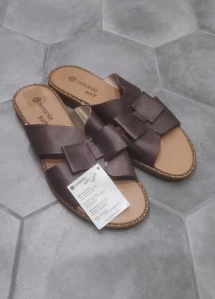 Шльопанці remonte soft size 42 (27 см устілка) шкіра капці