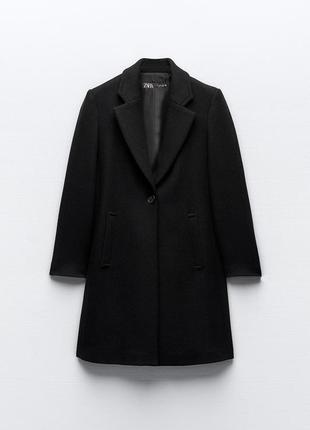 Вовняне шерстяне пальто zara
