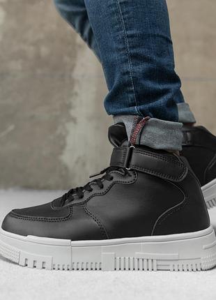 Утеплені чоловічі кросівки  force black/grey