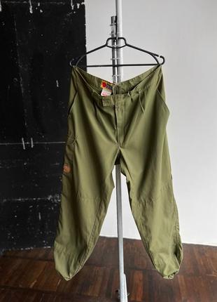 Fjallraven mens vintage 90s walking hiking green trousers cargo pants logo винтажные брюки