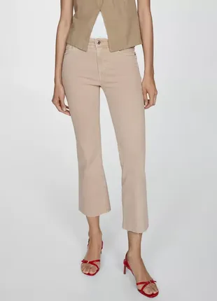 Джинсы бежевые mango sienna, xs/34