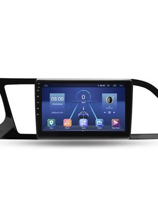 Штатная магнитола 9"lesko для seat leon iii рестайлинг 2016-2020 4/32gb/ 4g/ wi-fi/ carplay premium сиат