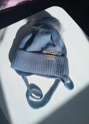 Зимова шапка на хлопчика 46-50