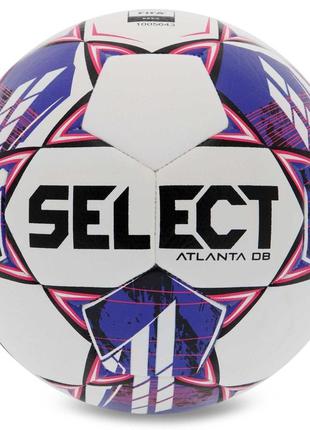 Мяч футбольный select atlanta db fifa basic v23 №5 белый-фиолетовый