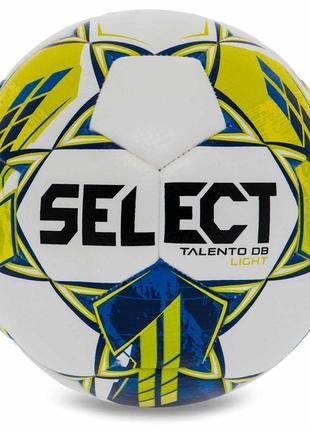 М'яч футбольний select talento db v23 no4 білий-жовтий