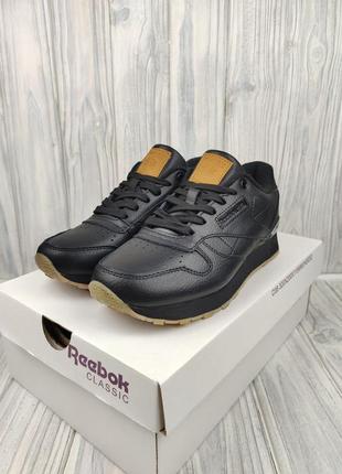Кросівки reebok classic thermo black gum термо