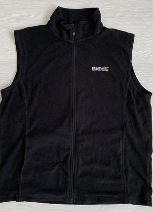 Мужская черная флисовая жилетка regatta, m