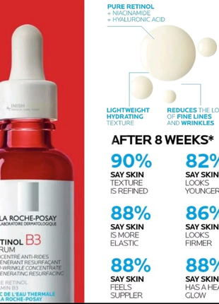 Інтенсивна сироватка проти зморщок ретінол la roche-posay