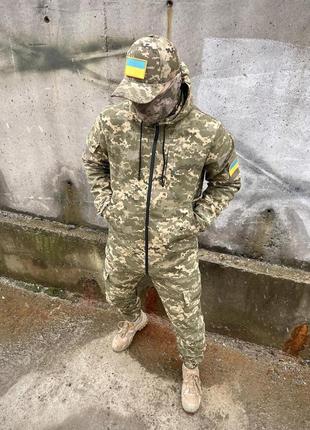 Мужской тактический демисезонный комплект пикселей, куртка + штаны9 фото