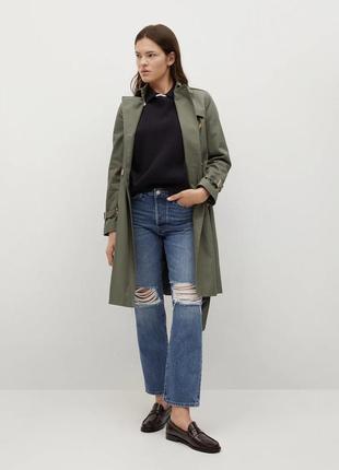 Новый актуальный тренч демисезонный плащ хаки от m&s