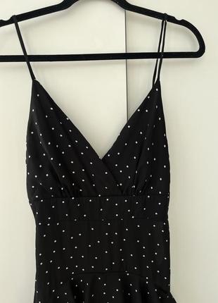 Комбинезон с рюшами на бретелях