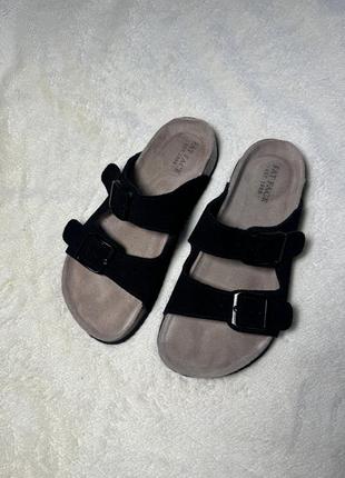 Женские замшевые тапочки шлепанцы арпедические