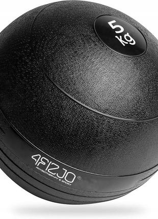 Слембол (медицинский мяч) для кроссфита 4fizjo slam ball 5 кг black (p-5907739315427)