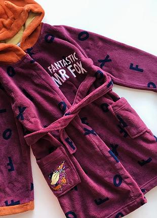 Флисовый халат fantastic mr fox махровый халат