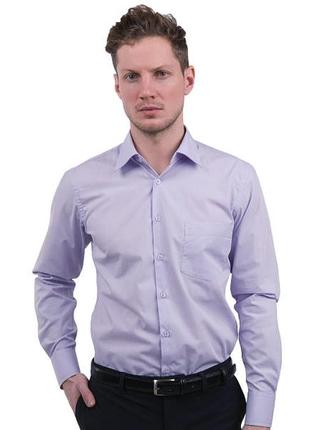 Підліткова сорочка ayden бавовна бавовняна бузкова