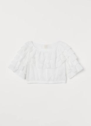 Блуза з оброками h&m
