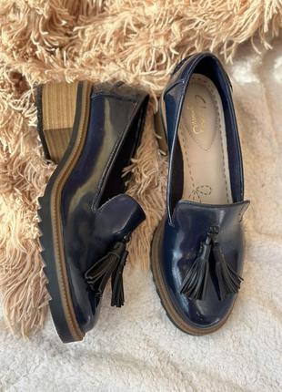 Туфли лоферы clarks balmer haze размер 37 модель e balmer haze cuir noir