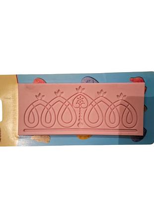 Силіконовий кондитерський килимок для гнучкого айсингу і мастики 16.7х7 см