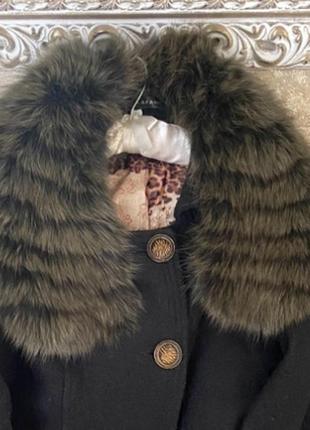 Розкішний якісний комір з натурального хутра песця