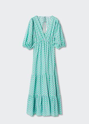 Красивое ярусное платье mango