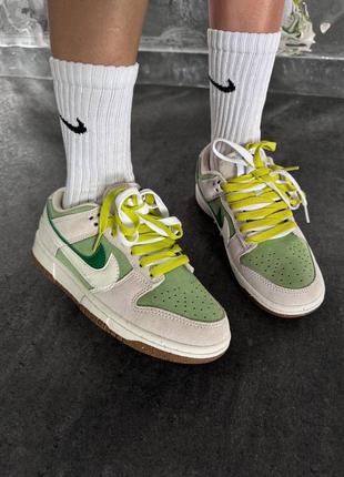 Кроссовки женские nike sb dunk ́85 double swoosh green premium