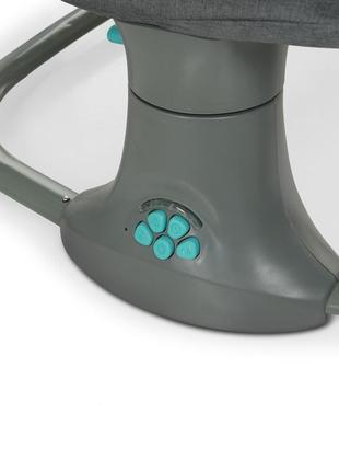 Дитячий заколисувальний центр mastela deluxe 8105 з москітною сіткою темно-сірий. дитяча гойдалка - шезлонг7 фото