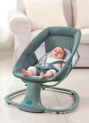 Дитячий заколисувальний центр mastela deluxe 8105 з москітною сіткою темно-сірий. дитяча гойдалка - шезлонг4 фото