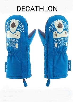 Перчатки wedze бренда decathlon принт медведь 3209 2-3. eur 92-98