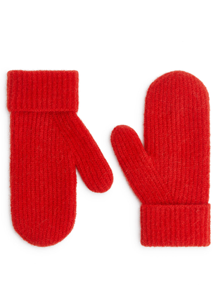 Варежки из смеси шерсти и альпаки arket 1181719 - 001