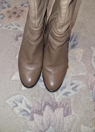 Женские кожаные сапоги, сапожки, 39 размер, еврозима5 фото